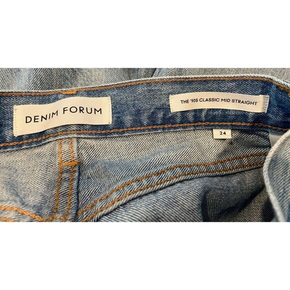Denim Forum Jeans The 90's Classic Mid Straight Size 24 - Picture 4 of 5
